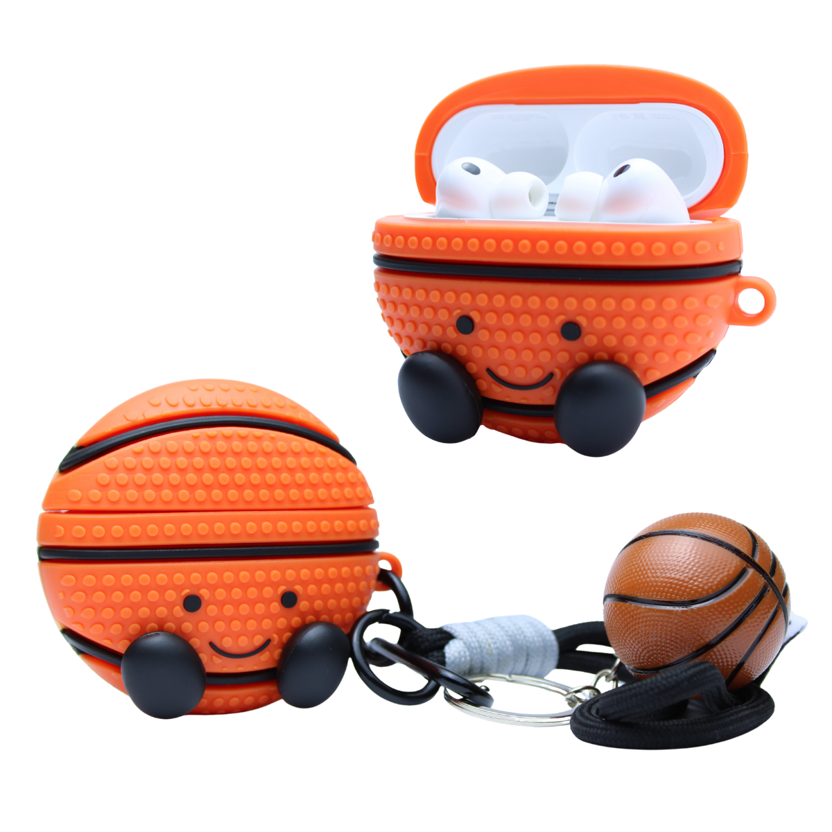 Capa Protetora Nerdcase para AirPods Pro 3, Bola de Basquete