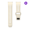 Pulseira 20mm entre Pinos para Samsung Galaxy Watch, Silicone, Bege