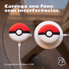 Capa Protetora Nerdcase Compatível com AirPods Pro 3, Silicone, Pokebola