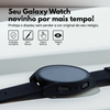 Capa com Película de Vidro Nerdcase Compatível com Samsung Galaxy Watch 6 40mm, Preto