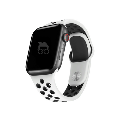 Pulseira 38/40/41mm para Apple Watch, Branco/Preta