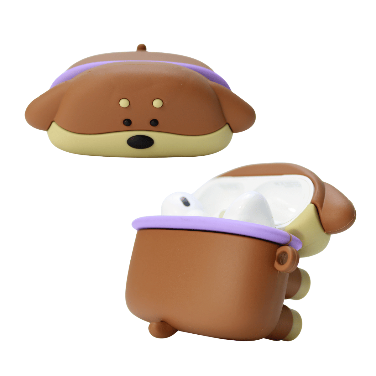 Capa Protetora de Silicone Nerdcase para AirPods Pro 1 e 2, Poyz Dog