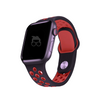 Pulseira 42/44/45/49mm para Apple Watch, Preto/Vermelho