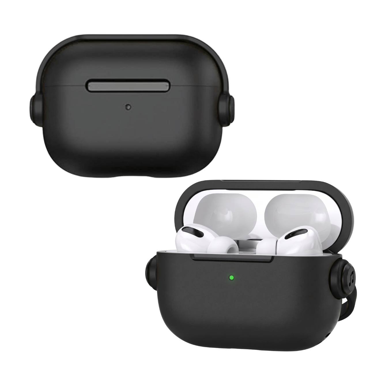 Capa Protetora Nerdcase para AirPods Pro 3, Music Preta