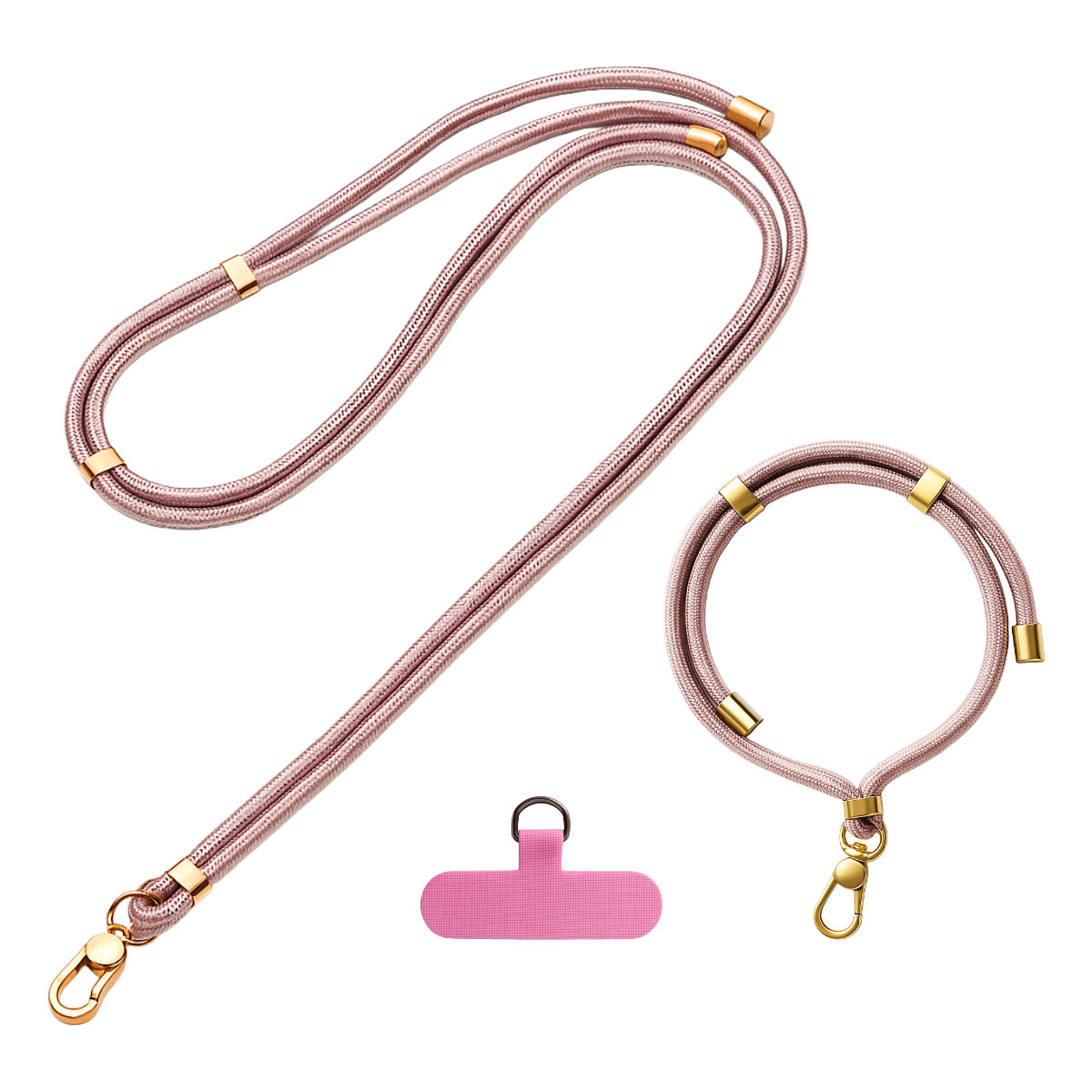 Cordão Universal Nerdcase para Celular, Pulso e Pescoço, Rosa