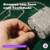 Kit Limpador para Fones e Capa Protetora Chic Nerdcase para Galaxy Buds 3, Buds Pro 3, Buds3 FE, Strass Prata