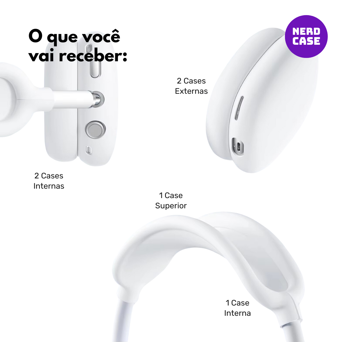Case para AirPods Max Branca