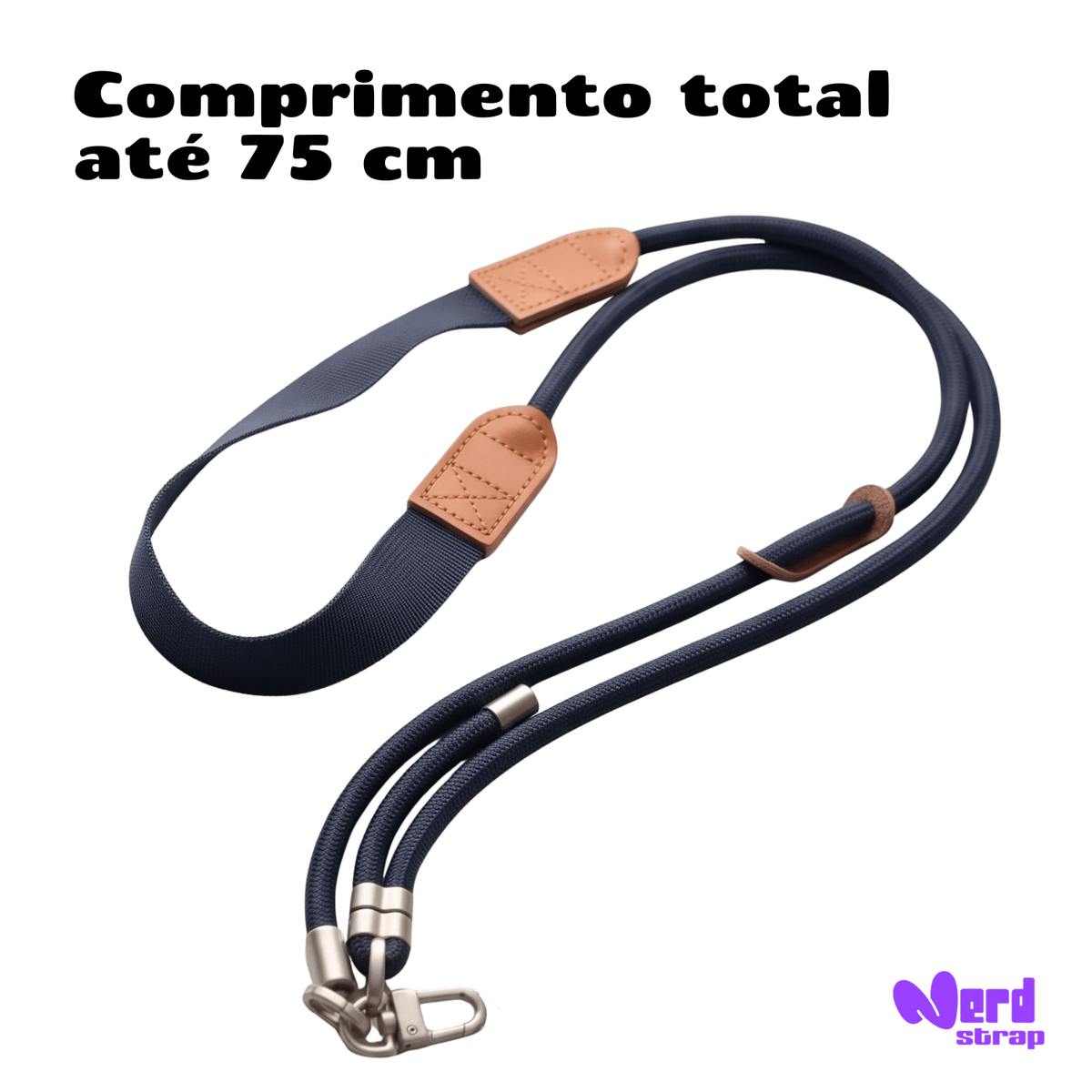 Cordão Faixa Multifuncional Axis Crossbody Nerdcase, Azul Marinho