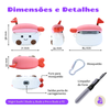 Kit Limpador para Fones e Capa Protetora Nerdcase para Samsung Galaxy Buds 3, Buds 3 Pro, Buds3 Fe, Nigiri Sushi