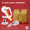 Kit Limpador para Fones e Capa Protetora de Silicone Nerdcase para AirPods Pro 3, Fast Food