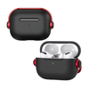 Capa Protetora de Silicone Nerdcase para AirPods Pro 3, Preta com detalhe Vermelho