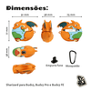 Capa Protetora Nerdcase para Samsung Galaxy Buds 3, Buds 3 Pro, Buds3 Fe, Silicone, Dragão de Fogo