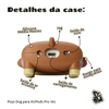 Kit Limpador para Fones e Capa Protetora de Silicone Nerdcase para AirPods Pro 1 e 2, Poyz Dog
