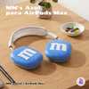 Capa Protetora de Silicone Nerdcase para AirPods Max, Confete MM's Azul