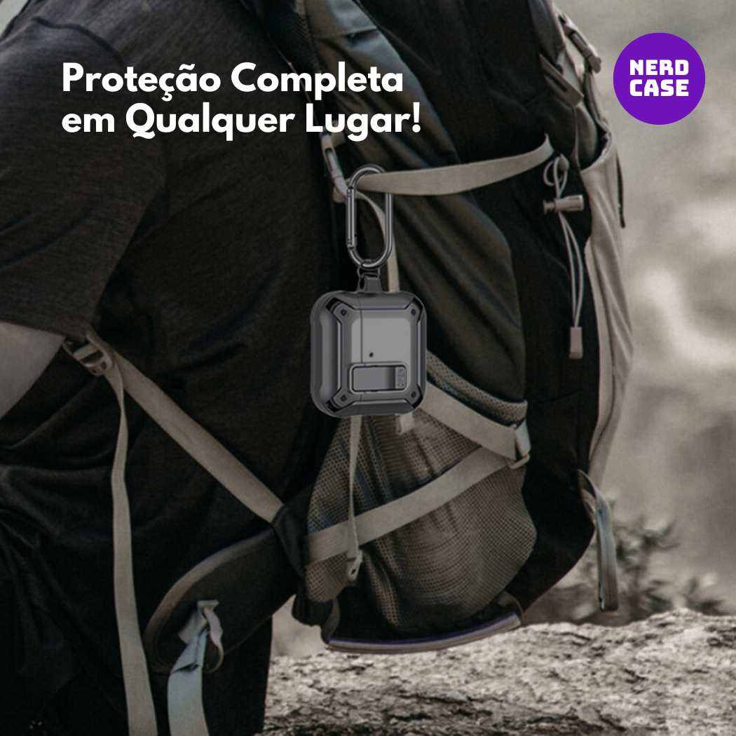 Case, Capa Resistente Preta para AirPods 4