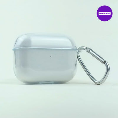Kit Limpador para Fones e Capa Protetora Nerdcase para AirPods Pro 1 e 2, Silicone Transparente