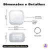 Capa Protetora Nerdcase para Samsung Galaxy Buds 4, Silicone, Transparente com Argola