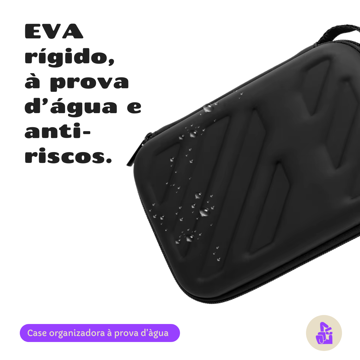 Case Organizadora Nerdcase, EVA Resistente, 15,5 x 10 cm