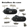 Kit Limpador para Fones e Capa Protetora de Silicone Nerdcase para AirPods Pro 3, Urban Suede Preto