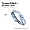Kit com 2 Capa com Película de Vidro Nerdcase Compatível com Apple Watch 49mm, Prata