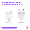 Kit Limpador para Fones e Capa Protetora Nerdcase para AirPods Pro 1 e 2, Amplificador