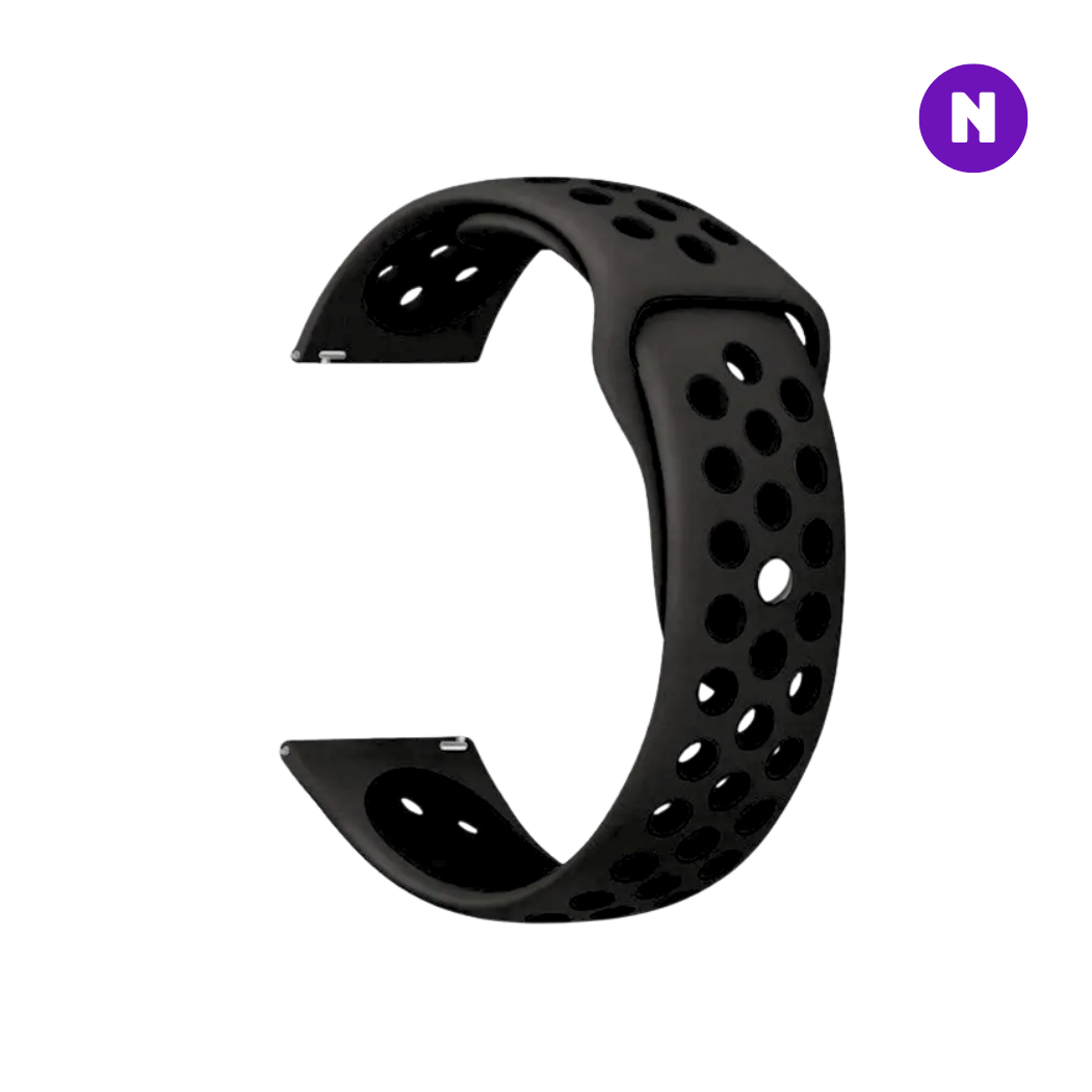 Pulseira 20mm entre Pinos para Samsung Galaxy Watch, Preto