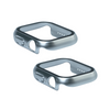 Kit com 2 Capa com Película de Vidro Nerdcase Compatível com Apple Watch 41mm, Prata