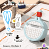 Capa Protetora de Silicone Nerdcase para AirPods 4, Raquete Azul