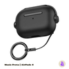 Capa Protetora de Silicone Nerdcase para AirPods 4, Music Preta