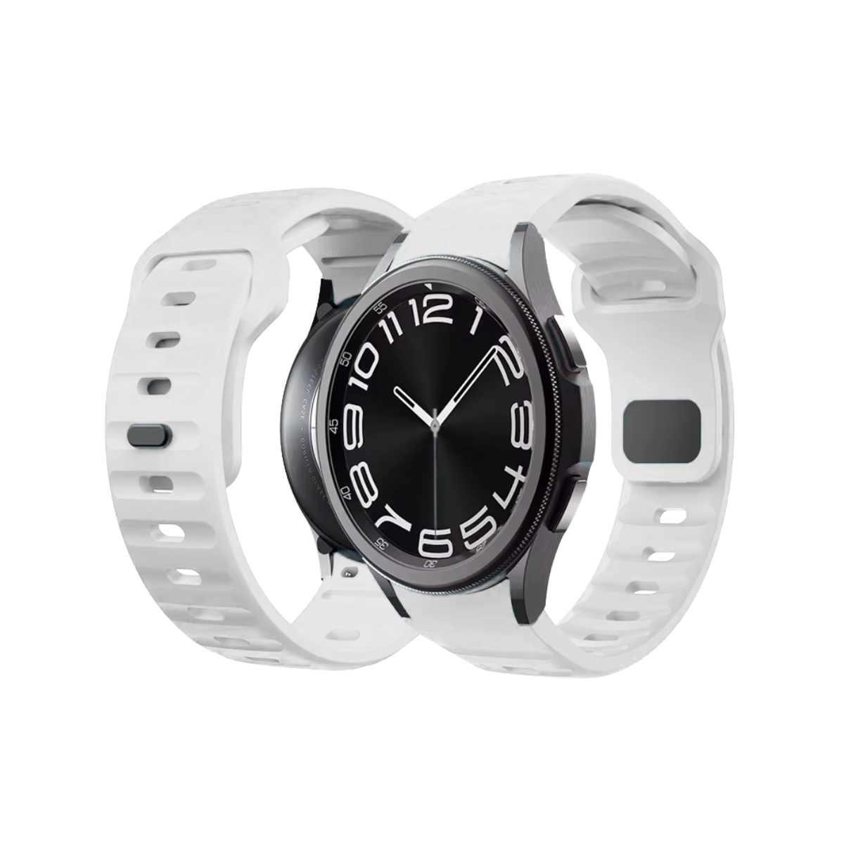 Pulseira 20mm entre Pinos para Samsung Galaxy Watch, Silicone, Branco