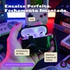 Kit Limpador para Fones e Capa Protetora Airtrek Nerdcase para AirPods Pro 3, Suporte Adaptado, Preto