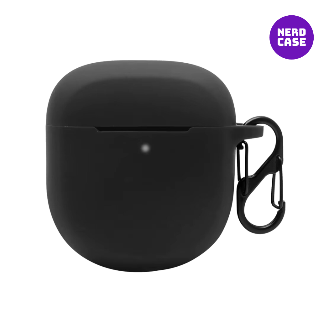 NERDCASE, Capa de Silicone, Compatível com Bose QuietComfort Earbuds II, Preta