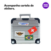Case Mala de Viagem com Adesivos para AirPods Pro 1 e 2