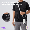 Cordão Faixa Multifuncional Crossbody Axis Nerdcase, Cinza Claro