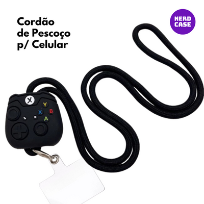 NERDCASE, Cordão para Celular, Ajustável e Resistente, Videogame
