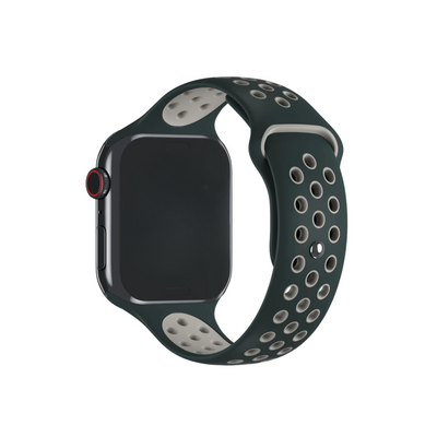 Pulseira 42/44/45/49mm para Apple Watch, Verde Verti/Cinza