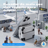 Kit Limpador para Fones e Capa Protetora Compatível com AirPods Pro 3, Formato Mala de Viagem, Cinza