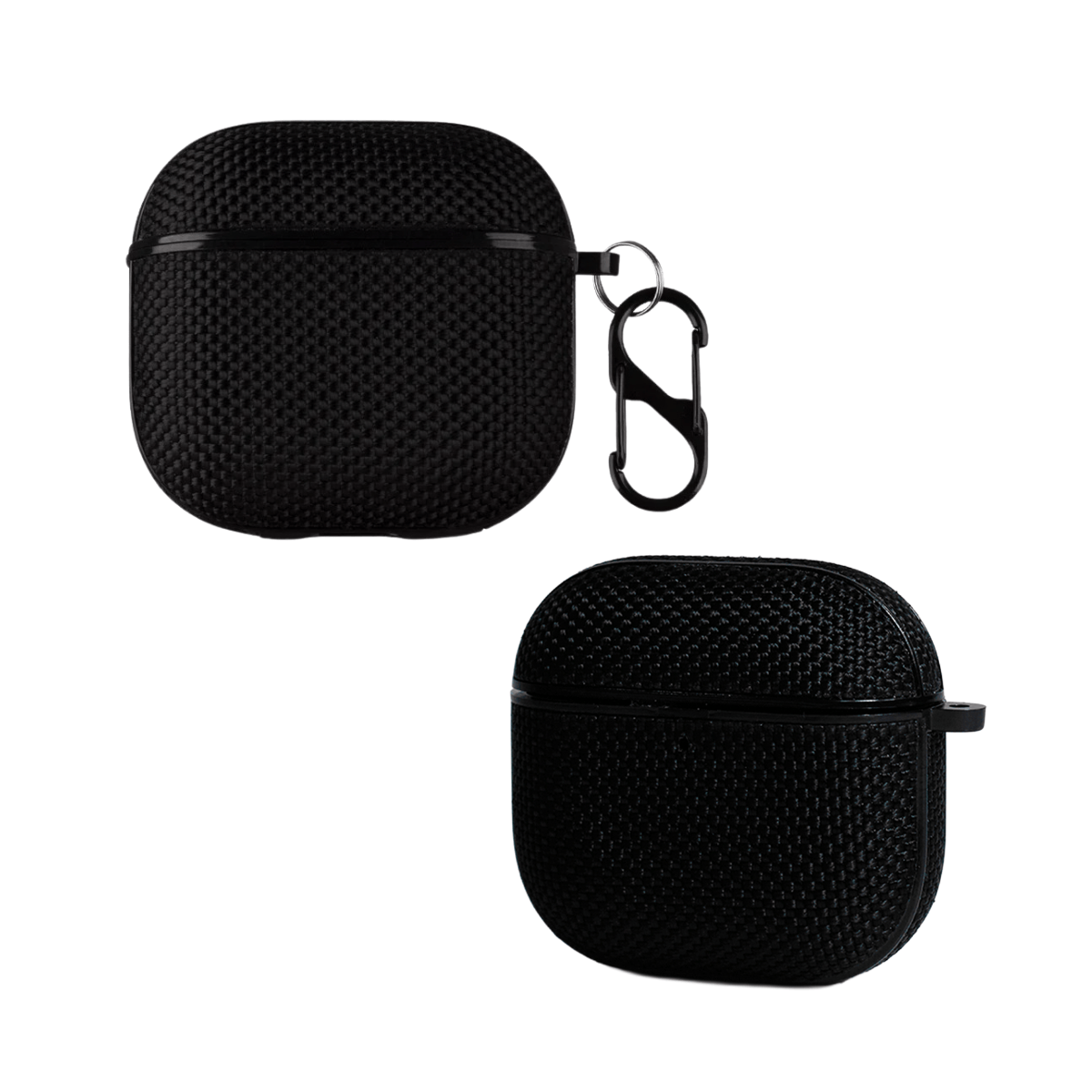 Capa Protetora Nerdcase de Silicone Texturizada Compatível com AirPods 4, Preta