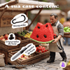 Kit Limpador para Fones e Capa Protetora de Silicone Nerdcase para AirPods Pro 3, Melancia