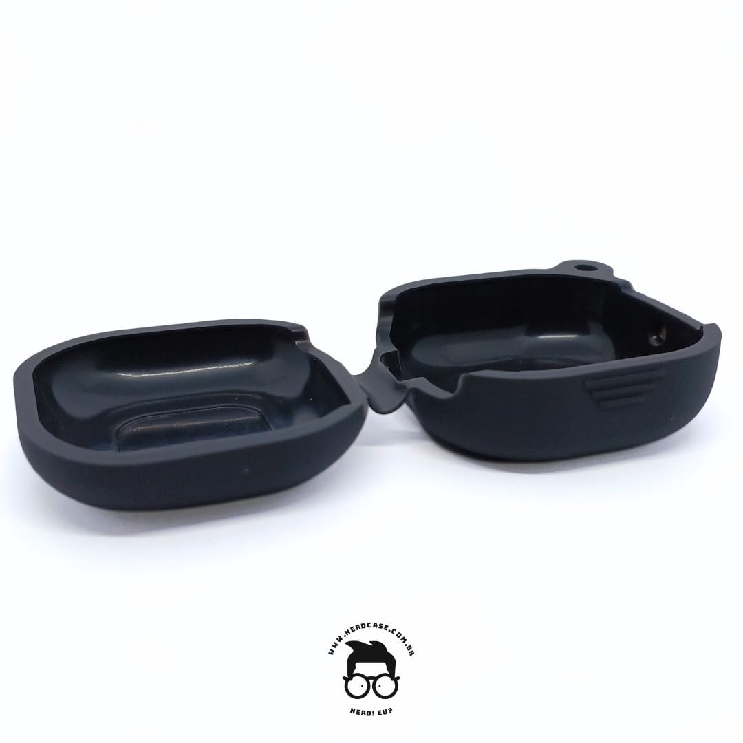 Case Silicone Preta com Limpador de Fone