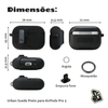 Capa Protetora de Silicone Nerdcase para AirPods Pro 3, Suporte Adaptado, Urban Suede Preto