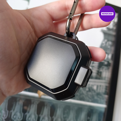 Capa Protetora Resistente Nerdcase com Caneta de Limpeza para fones, Compatível com Samsung Galaxy Buds 2, FE, Pro, Live