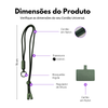 Cordão Universal Nerdcase Para Celular, Poliéster, Verde Escuro
