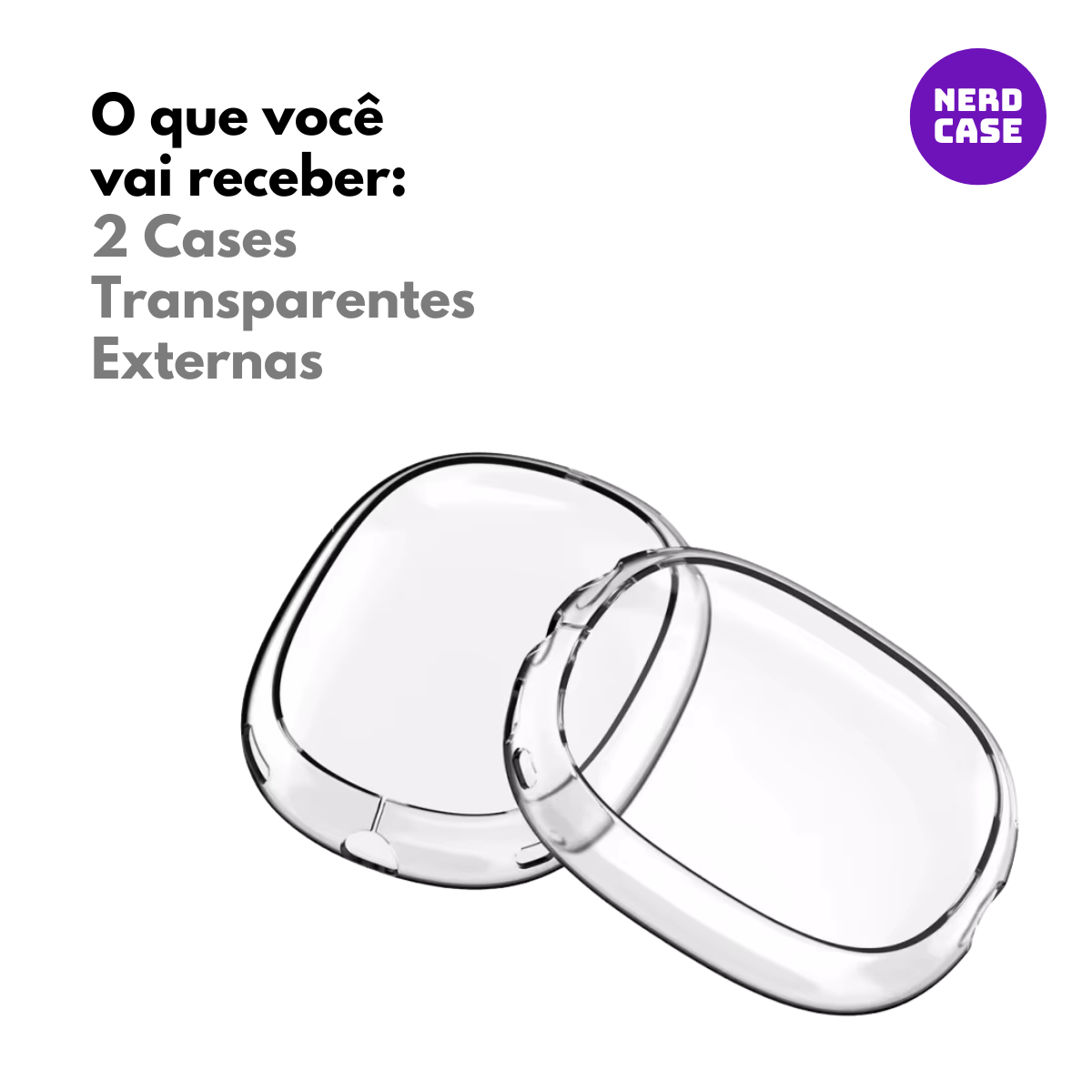 Case, Capa Protetora, Compatível com AirPods Max, Transparente
