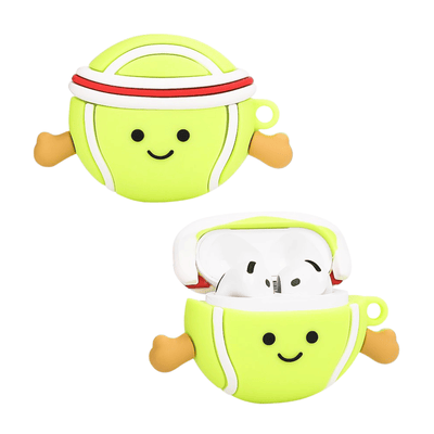 Capa Protetora de Silicone Nerdcase para AirPods 4, Bola de Tênis