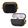 Capa Protetora de Silicone Nerdcase para AirPods Pro 3, Preta com detalhe Amarelo