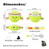 Capa Protetora de Silicone Nerdcase para AirPods Pro 1 e 2, Bola de Tênis