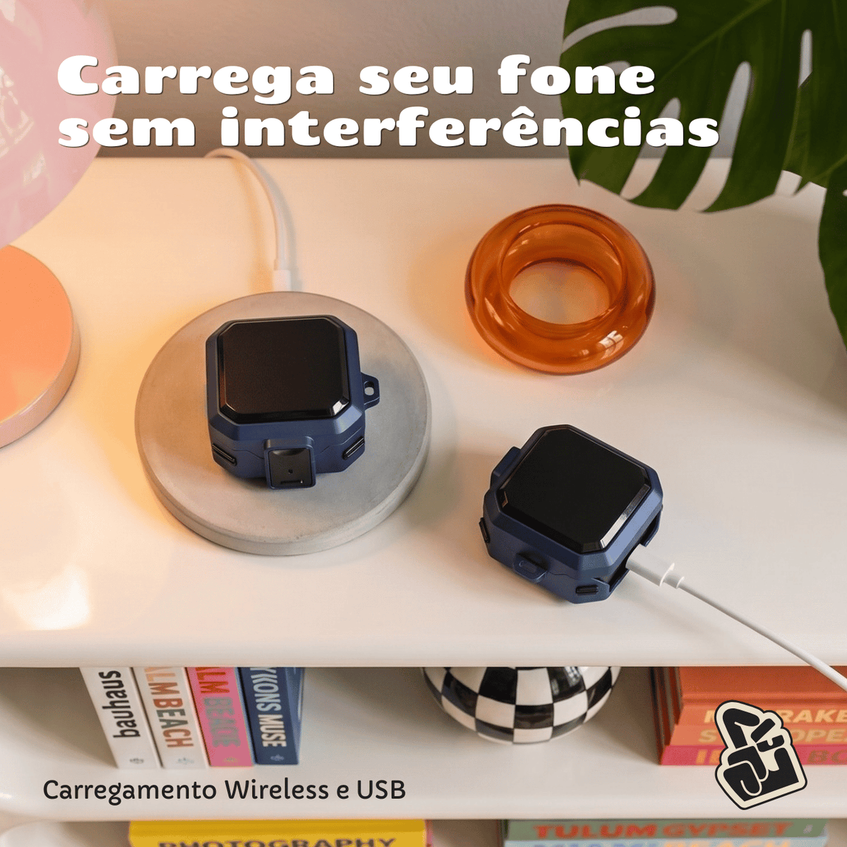 Capa Protetora Nerdcase para Samsung Galaxy Buds 4, Buds 4 Pro, Silicone Premium Resistente, Azul