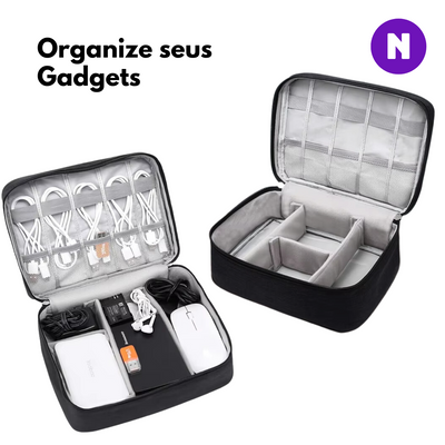 Bolsa Organizadora para Cabos Preta
