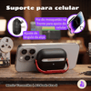 Capa Protetora de Silicone Nerdcase para AirPods Pro 3, Preta com detalhe Vermelho